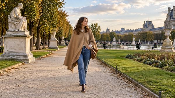 Pourquoi la cape femme est-elle indispensable cet automne